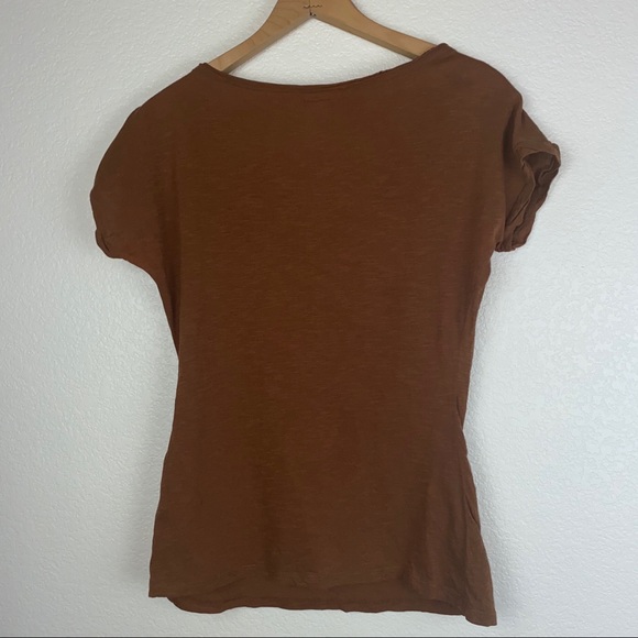 Anthro C. Keer Ribbon Embroidered Floral Beaded Embellished T-Shirt Tee Shirt - Picture 10 of 11